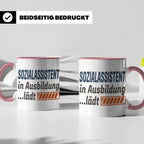 Sozialassistent in Ausbildung Tasse mit Spruch Ladebalken lä – Rosa [farbe:rosa]