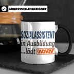Sozialassistent in Ausbildung Tasse mit Spruch Ladebalken lä – Schwarz [farbe:schwarz]