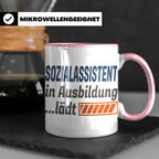 Sozialassistent in Ausbildung Tasse mit Spruch Ladebalken lä – Rosa [farbe:rosa]