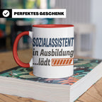 Sozialassistent in Ausbildung Tasse mit Spruch Ladebalken lä – Rot [farbe:rot]