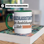 Sozialassistent in Ausbildung Tasse mit Spruch Ladebalken lä – Grün [farbe:grün]