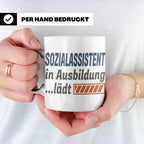 Sozialassistent in Ausbildung Tasse mit Spruch Ladebalken lä – Weiß [farbe:weiß]