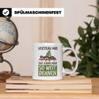 Physiotherapeut Tasse mit Spruch Vertrau mir das kann man de – Weiß [farbe:weiß]
