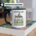 Physiotherapeut Tasse mit Spruch Vertrau mir das kann man de – Schwarz [farbe:schwarz]
