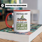 Physiotherapeut Tasse mit Spruch Vertrau mir das kann man de – Rot [farbe:rot]