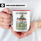 Physiotherapeut Tasse mit Spruch Vertrau mir das kann man de – Rot [farbe:rot]