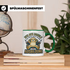 Ausbildung Tasse Faultier Bye Bye Schule Geschenk für Azubi  – Grün [farbe:grün]