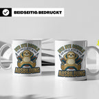 Ausbildung Tasse Faultier Bye Bye Schule Geschenk für Azubi  – Weiß [farbe:weiß]
