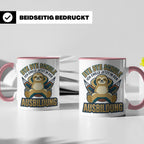 Ausbildung Tasse Faultier Bye Bye Schule Geschenk für Azubi  – Rosa [farbe:rosa]