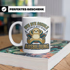 Ausbildung Tasse Faultier Bye Bye Schule Geschenk für Azubi  – Weiß [farbe:weiß]
