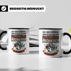 Fahrzeuglackierer Tasse mit Spruch 'Ich war normal', Geschen – Schwarz [farbe:schwarz]