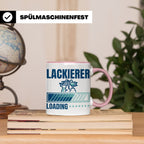 Lackierer Tasse mit Spruch Loading | Kaffeetasse für Maler,  – Rosa [farbe:rosa]
