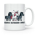 Heilpädagogin Tasse lustig Einhorn Beamter Anwalt Kaffeebech – Weiß [farbe:weiß]