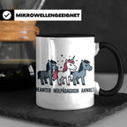 Heilpädagogin Tasse lustig Einhorn Beamter Anwalt Kaffeebech – Schwarz [farbe:schwarz]