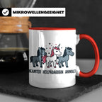 Heilpädagogin Tasse lustig Einhorn Beamter Anwalt Kaffeebech – Rot [farbe:rot]
