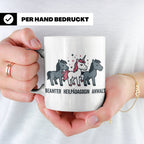 Heilpädagogin Tasse lustig Einhorn Beamter Anwalt Kaffeebech – Weiß [farbe:weiß]