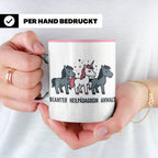 Heilpädagogin Tasse lustig Einhorn Beamter Anwalt Kaffeebech – Rosa [farbe:rosa]