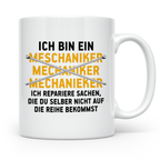 Mechaniker Tasse - Richtige Schreibweise KFZ Schrauber Werks – Weiß [farbe:weiß]