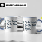 Chirurg Tasse Lustig | I Like People Open Spruch Kaffeebeche – Blau [farbe:blau]