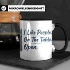 Chirurg Tasse Lustig | I Like People Open Spruch Kaffeebeche – Schwarz [farbe:schwarz]