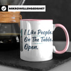 Chirurg Tasse Lustig | I Like People Open Spruch Kaffeebeche – Rosa [farbe:rosa]