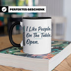 Chirurg Tasse Lustig | I Like People Open Spruch Kaffeebeche – Schwarz [farbe:schwarz]