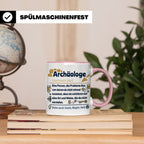 Archäologe Tasse mit lustiger Definition, Geschenk für Archä – Rosa [farbe:rosa]