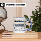 Archäologe Tasse mit lustiger Definition, Geschenk für Archä – Blau [farbe:blau]