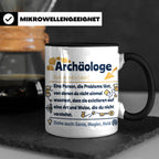 Archäologe Tasse mit lustiger Definition, Geschenk für Archä – Schwarz [farbe:schwarz]