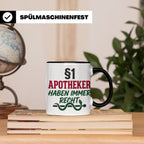Apotheker Tasse §1 Apotheker haben immer Recht lustig Gesche – Schwarz [farbe:schwarz]