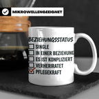 Pflegekraft Tasse mit Spruch Beziehungsstatus Pflegekraft |  – Weiß [farbe:weiß]