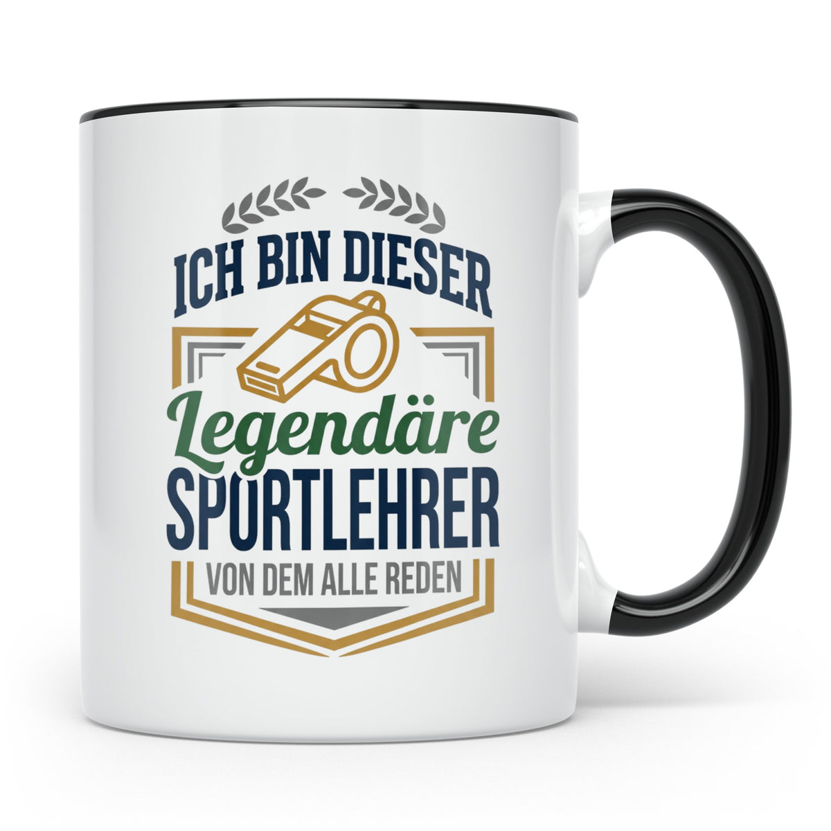 Sportlehrer Tasse Legendärer Spruch | Geschenk für Turnlehre – Schwarz [farbe:schwarz]