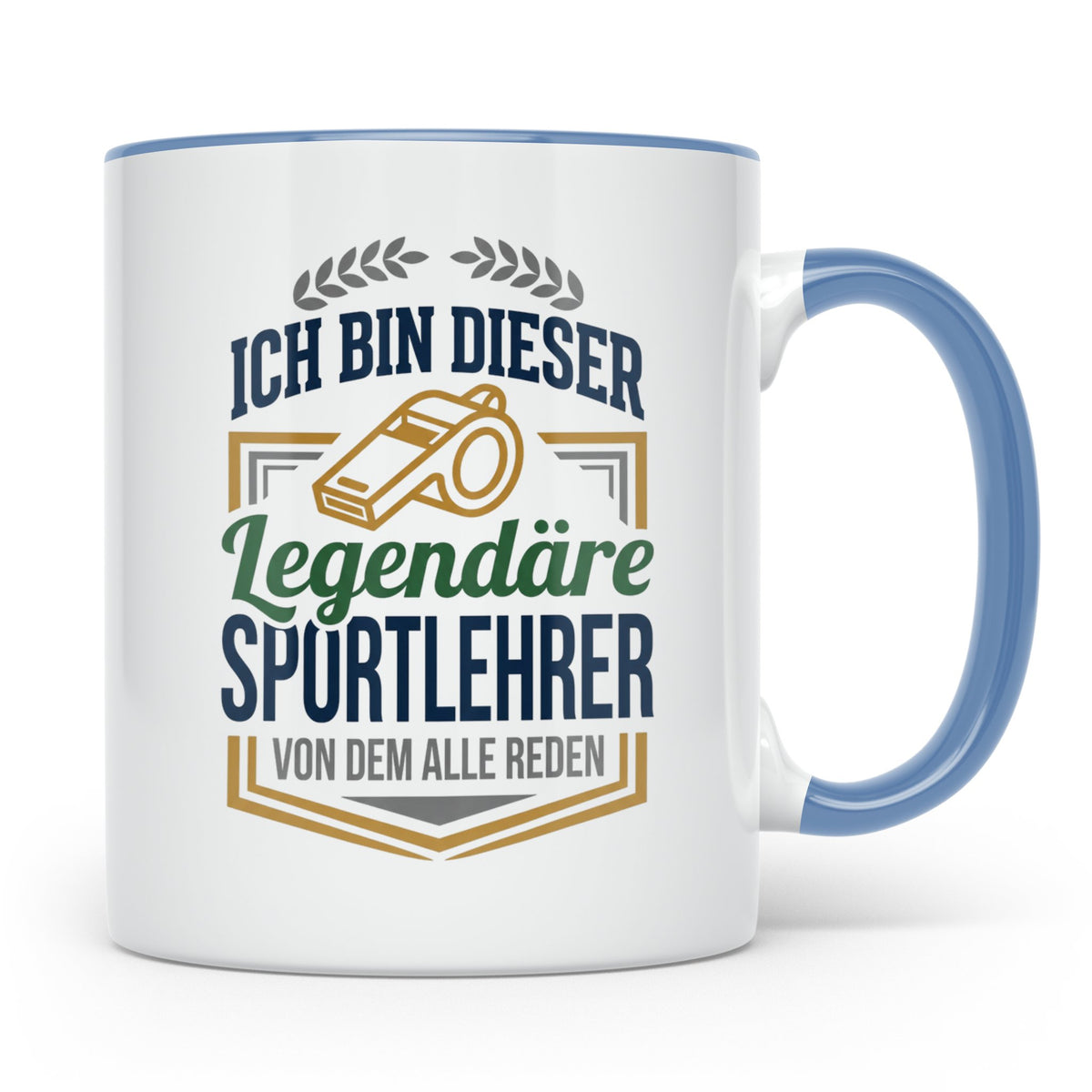 Sportlehrer Tasse Legendärer Spruch | Geschenk für Turnlehre – Blau [farbe:blau]