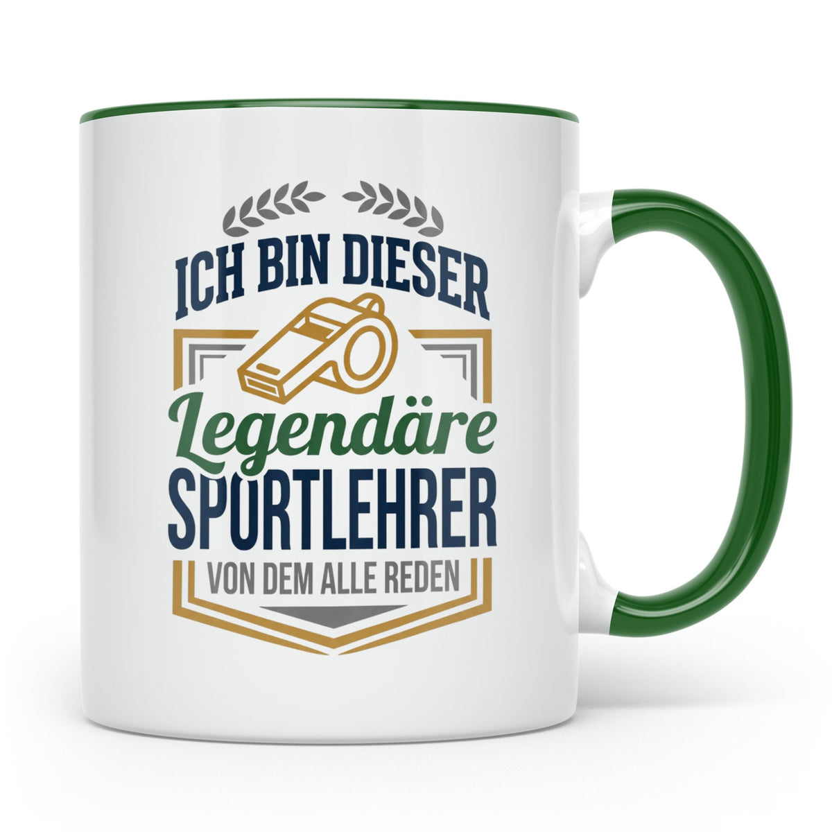 Sportlehrer Tasse Legendärer Spruch | Geschenk für Turnlehre – Grün [farbe:grün]