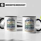 Sportlehrer Tasse Legendärer Spruch | Geschenk für Turnlehre – Schwarz [farbe:schwarz]