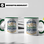 Sportlehrer Tasse Legendärer Spruch | Geschenk für Turnlehre – Grün [farbe:grün]