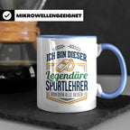 Sportlehrer Tasse Legendärer Spruch | Geschenk für Turnlehre – Blau [farbe:blau]