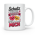 Schatz Tasse - Ich habe das beste Geschenk schon - Liebesbew – Weiß [farbe:weiß]