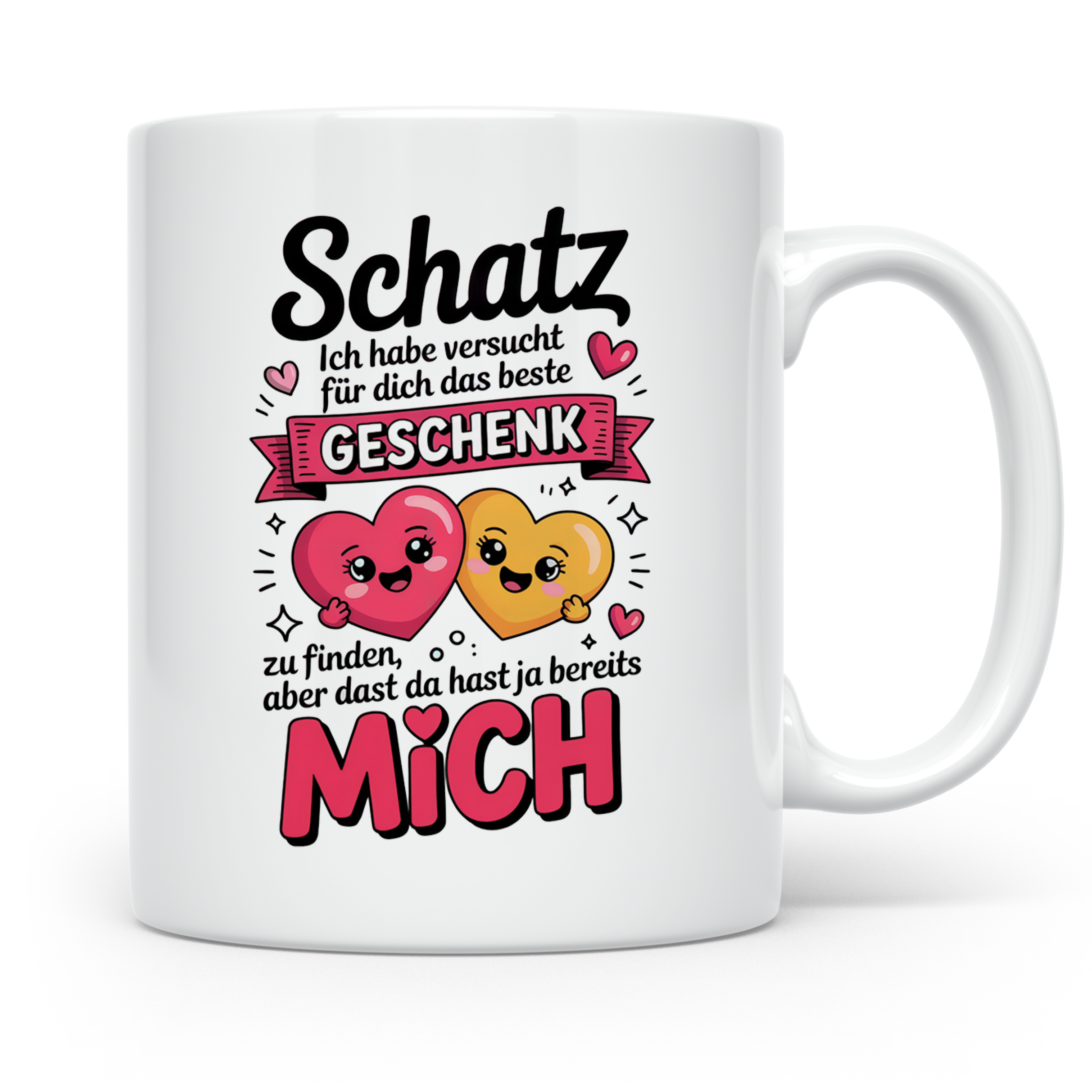 Schatz Tasse - Ich habe das beste Geschenk schon - Liebesbew – Weiß [farbe:weiß]