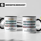 Referendar Tasse lustig Rechtschreibung, Geschenk für Lehram – Schwarz [farbe:schwarz]