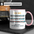 Referendar Tasse lustig Rechtschreibung, Geschenk für Lehram – Rosa [farbe:rosa]
