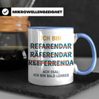 Referendar Tasse lustig Rechtschreibung, Geschenk für Lehram – Blau [farbe:blau]