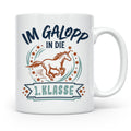 Tasse 1. Klasse Mädchen Einhorn Einschulung Geschenk zum Sch – Weiß [farbe:weiß]