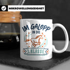 Tasse 1. Klasse Mädchen Einhorn Einschulung Geschenk zum Sch – Weiß [farbe:weiß]