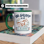 Tasse 1. Klasse Mädchen Einhorn Einschulung Geschenk zum Sch – Grün [farbe:grün]