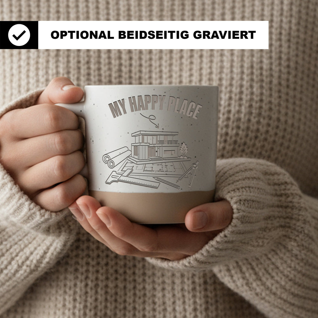 Architekt Tasse My Happy Place - Lustiges Geschenk für Bauingenieur Pl – Bild 2