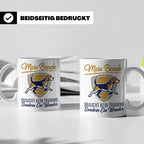 Beagle Tasse mit Spruch braucht kein Training sondern ein Wu – Weiß [farbe:weiß]