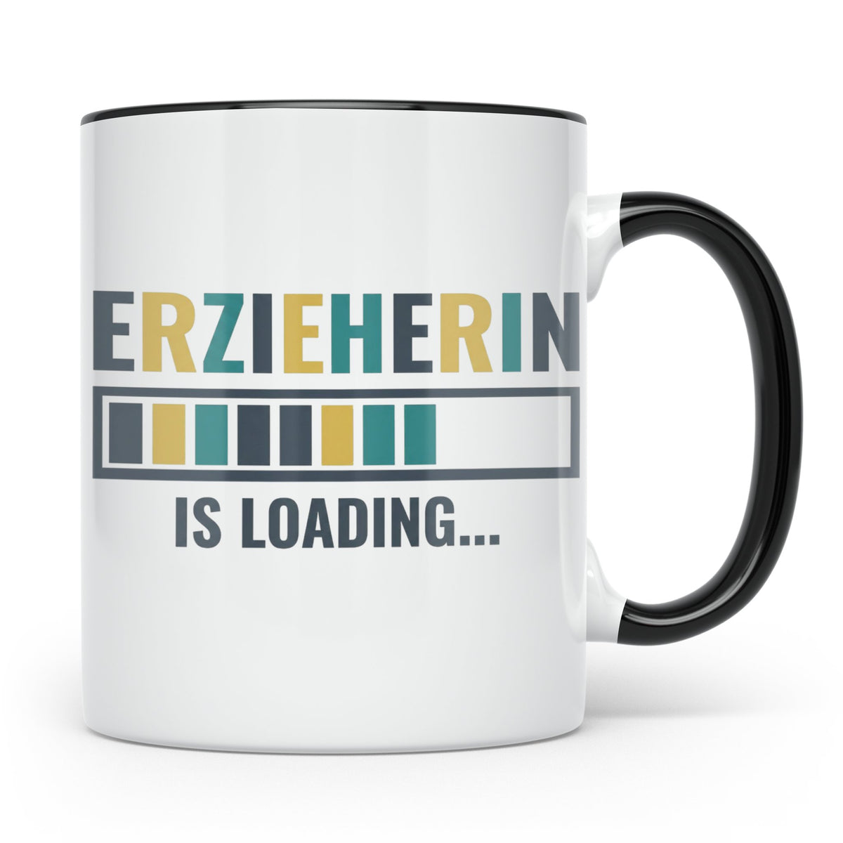 Erzieherin is Loading Tasse, Geschenk für angehende Erzieher – Schwarz [farbe:schwarz]