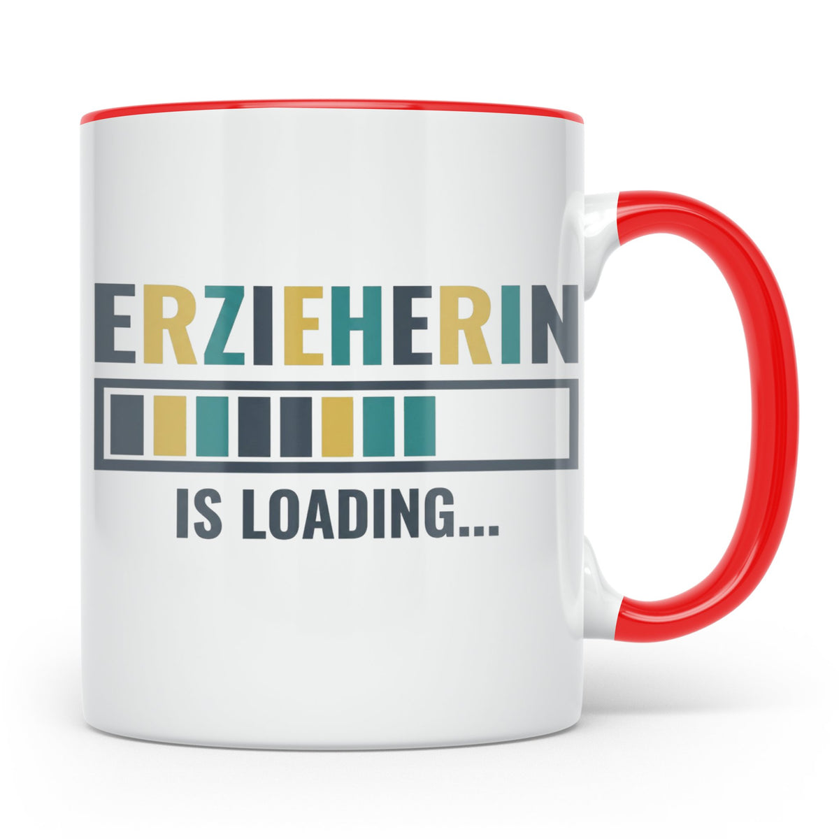 Erzieherin is Loading Tasse, Geschenk für angehende Erzieher – Rot [farbe:rot]