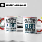 Handwerker Tasse mit lustigem Spruch Wenn nichts klebt, Gesc – Rot [farbe:rot]
